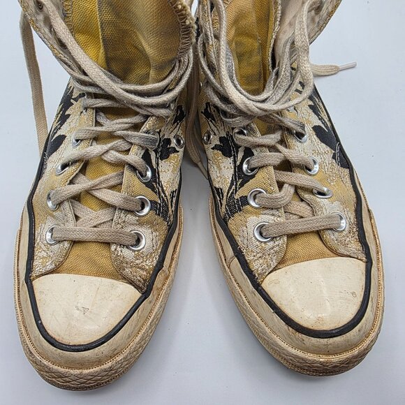 Converse Chuck 70 Floral Fushion Flower Womens Size 8.5 Yellow White Shoes - Picture 11 of 15